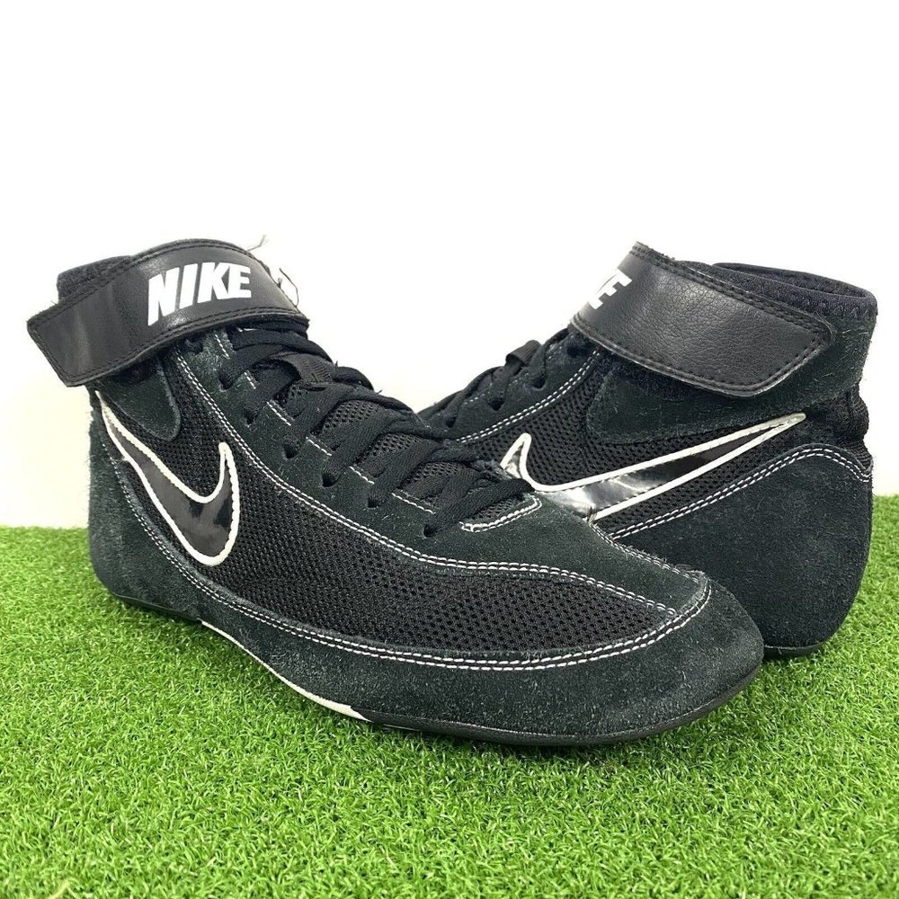 Nike Speed Sweep Mens Athletic Wrestling Shoes Lace Up High Top Sz 9 366683 001